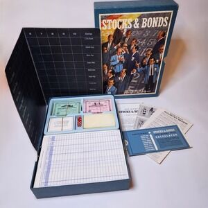 VTG Stocks and Bonds 1964 3M Bookshelf Board Game